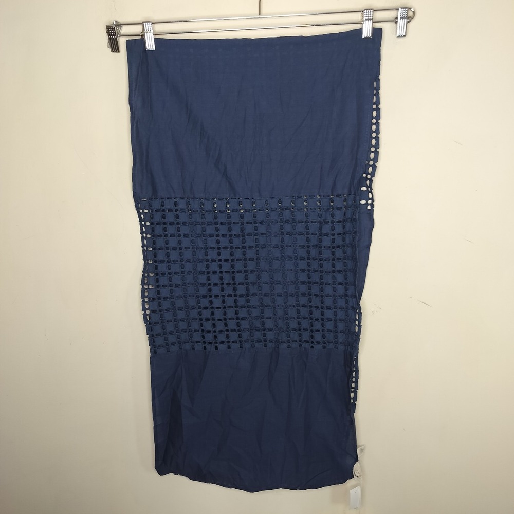 LOFT Cotton Infinity Scarf‎ Wear Multiple Ways Eyelet 36" x 18" Cotton